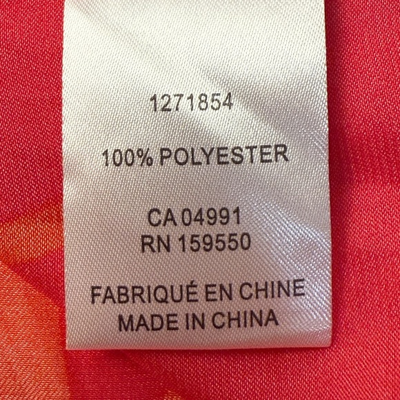 Maison d'Amelie Floral Women's Medium Pink & Orange Sleeveless Blouse Tropical - Picture 7 of 11